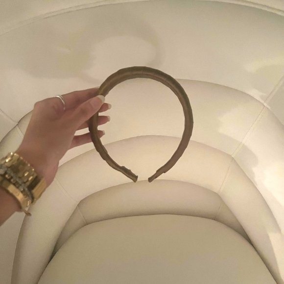 Eugenia Kim Accessories - DONNI Dolce Headband in Caramel Silk Satin